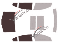 Gabarit vitrage - kit 3/4 arrière - Buick Allure (2) Berline 4 portes (2010 - 2016)