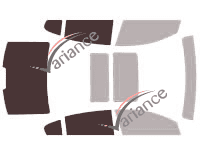 Schablone Verglasung - Kit 3/4 hinten - Buick LaCrosse (2) Limousine 4 Türen (2010 - 2016)
