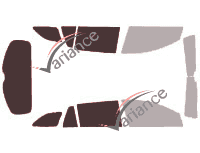 Gabarit vitrage - kit 3/4 arrière - Buick Regal (5) Break 5 portes (2008 - 2016)