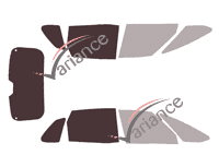 Glazing template - 3/4 rear kit - Citroën C4 (1) Picasso 5 doors (2006 - 2013) Glazing template - 3/4 rear kit - Citroën C4 (1) Picasso 5 doors (2006 - 2013)