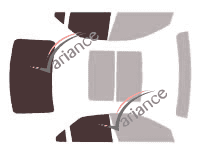Mascherina per vetri - kit 3/4 posteriore - Cadillac CTS (2) berlina 4 porte (2007 - 2013)