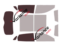 Gabarit vitrage - kit 3/4 arrière - Changan Uni-K (1) 5 portes (depuis 2023)