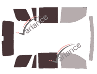 Schablone Verglasung - Kit 3/4 hinten - Gmc Yukon (4) Delani 5-türig (2014 - 2020) Schablone Verglasung - Kit 3/4 hinten - Gmc Yukon (4) Delani 5-türig (2014 - 2020)