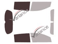 Glazing template - kit 3/4 rear - Holden Barina (6) 5 portes (2011 - 2018)