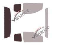 Glazing template - 3/4 rear kit - Gmc Canyon (2) Ext Cab Pick-up 4 doors (2013 - 2023) Glazing template - 3/4 rear kit - Gmc Canyon (2) Ext Cab Pick-up 4 doors (2013 - 2023)