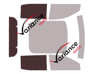 Sagoma di vetratura - Kit 3/4 posteriore - Chevrolet Silverado (4) Pick-up EV doppia cabina 4 porte (dal 2023)