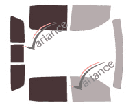 Glazing template - 3/4 rear kit - Gmc Sierra (4) Crew Cab Pick-up 4 doors (2013 - 2018) Glazing template - 3/4 rear kit - Gmc Sierra (4) Crew Cab Pick-up 4 doors (2013 - 2018)