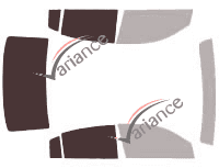 Gabarit vitrage - kit 3/4 arrière - Chrysler 200 (1) Berline 4 portes (2007 - 2014)