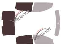 Glazing template - 3/4 rear kit - Citroën C-Elysée (2) Sedan 4 doors (2012 - 2018) Glazing template - 3/4 rear kit - Citroën C-Elysée (2) Sedan 4 doors (2012 - 2018)