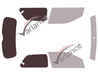 Glazing template - 3/4 rear kit - Citroën Cactus (1) 5 doors (2014 - 2018) Glazing template - 3/4 rear kit - Citroën Cactus (1) 5 doors (2014 - 2018)