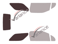 Glazing template - 3/4 rear kit - Citroën DS3 (1) Cabriolet 2 doors (2013 - 2019) Glazing template - 3/4 rear kit - Citroën DS3 (1) Cabriolet 2 doors (2013 - 2019)