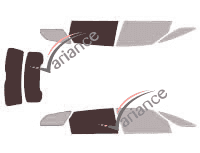 Glazing template - 3/4 rear kit - Citroën DS5 5-door (2011 - 2018) Glazing template - 3/4 rear kit - Citroën DS5 5-door (2011 - 2018)