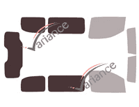 Glazing template - 3/4 rear kit - Toyota ProAce (2) Standard 5-door (since 2016) Glazing template - 3/4 rear kit - Toyota ProAce (2) Standard 5-door (since 2016)