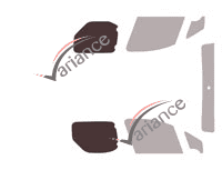 Glazing template - 3/4 rear kit - Peugeot Partner (2) Utility 4/5 doors (2008 - 2018) Glazing template - 3/4 rear kit - Peugeot Partner (2) Utility 4/5 doors (2008 - 2018)