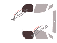 Glazing template - 3/4 rear kit - Citroën Berlingo (2) 5/6 door van (2008 - 2018) Glazing template - 3/4 rear kit - Citroën Berlingo (2) 5/6 door van (2008 - 2018)