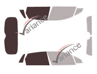 Template for glazing - kit 3/4 rear - Citroën C4 (2) 5 portes (2010 - 2018) Template for glazing - kit 3/4 rear - Citroën C4 (2) 5 portes (2010 - 2018)