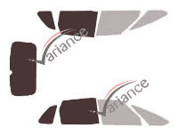 Glazing template - 3/4 rear kit - Citroën C4 (1) Picasso 5 doors (2006 - 2013) Glazing template - 3/4 rear kit - Citroën C4 (1) Picasso 5 doors (2006 - 2013)