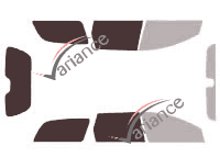 Gabarit vitrage - kit 3/4 arrière - Citroën C5 (1) Break 5 portes (2001 - 2008) Gabarit vitrage - kit 3/4 arrière - Citroën C5 (1) Break 5 portes (2001 - 2008)