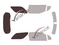 Glazing template - 3/4 rear kit - Citroën DS3 (1) 3 doors (2010 - 2019) Glazing template - 3/4 rear kit - Citroën DS3 (1) 3 doors (2010 - 2019)
