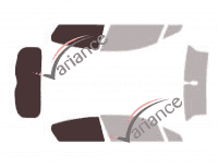 Gabarit vitrage - kit 3/4 arrière - Citroën DS4 (1) 5 portes (2011 - 2018) Gabarit vitrage - kit 3/4 arrière - Citroën DS4 (1) 5 portes (2011 - 2018)