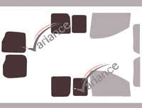 Mascherina per vetri - kit 3/4 posteriore - Peugeot Expert (2) furgone 5/6 porte (2007 - 2017) Mascherina per vetri - kit 3/4 posteriore - Peugeot Expert (2) furgone 5/6 porte (2007 - 2017)