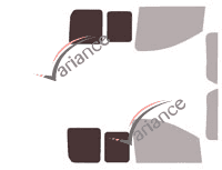 Mascherina per vetri - kit 3/4 posteriore - Peugeot Expert (2) furgone 5/6 porte (2007 - 2017) Mascherina per vetri - kit 3/4 posteriore - Peugeot Expert (2) furgone 5/6 porte (2007 - 2017)