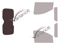 Glazing template - 3/4 rear kit - Citroën Jumpy (2) Utility 4/5 doors (2007 - 2017) Glazing template - 3/4 rear kit - Citroën Jumpy (2) Utility 4/5 doors (2007 - 2017)
