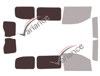 Glazing template - 3/4 rear kit - Toyota ProAce (2) Compact 5/6 doors (since 2016) Glazing template - 3/4 rear kit - Toyota ProAce (2) Compact 5/6 doors (since 2016)