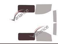 Gabarit vitrage - kit 3/4 arrière - Peugeot Expert (3) Standard / Long Utilitaire 5/6 portes (depuis 2016)