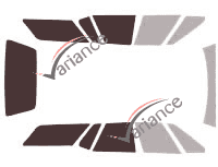 Plantilla de acristalamiento - Kit 3/4 trasero - Citroën XM Break 5 puertas (1991 - 2001) Plantilla de acristalamiento - Kit 3/4 trasero - Citroën XM Break 5 puertas (1991 - 2001)