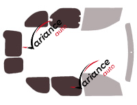 Window template - 3/4 rear kit - Renault Express (2) 5 doors (since 2021) Window template - 3/4 rear kit - Renault Express (2) 5 doors (since 2021)