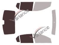 Glazing template - 3/4 rear kit - Renault Logan (2) 4-door sedan (2013 - 2020) Glazing template - 3/4 rear kit - Renault Logan (2) 4-door sedan (2013 - 2020)