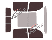 Dodge Ram (5) Crew Cab Long Pickup 4 door tinted film kit (since 2018) Dodge Ram (5) Crew Cab Long Pickup 4 door tinted film kit (since 2018)