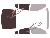 Sagoma di vetratura - Kit 3/4 posteriore - Dodge Charger (7) Berlie 4 porte (2015 - 2024)