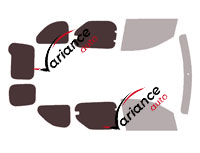 Window template - 3/4 rear kit - Renault Express (2) 6 doors (since 2021) Window template - 3/4 rear kit - Renault Express (2) 6 doors (since 2021)