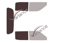 Mascherina per vetri - kit 3/4 posteriore - Dongfeng Rich (1) pick-up 4 porte (dal 2019) Mascherina per vetri - kit 3/4 posteriore - Dongfeng Rich (1) pick-up 4 porte (dal 2019)