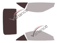 Plantilla de acristalamiento - Kit 3/4 trasero - Ferrari California Spider 2 puertas (2009 - 2014)