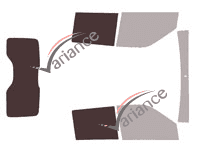 Plantilla de acristalamiento - Kit trasero 3/4 - Fiat Doblo (2) Utilitario 4/5 puertas (2009 - 2022) Plantilla de acristalamiento - Kit trasero 3/4 - Fiat Doblo (2) Utilitario 4/5 puertas (2009 - 2022)