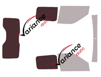 Glazing template - 3/4 rear kit - Opel Combo (C) Utility 4-5 doors (2011 - 2018) Glazing template - 3/4 rear kit - Opel Combo (C) Utility 4-5 doors (2011 - 2018)