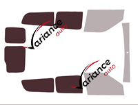 Verglasungsschablone - Kit 3/4 hinten - Opel Combo (C) Maxi 5/6 Türen (2011 - 2018)