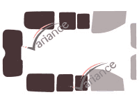 Mascherina per vetri - Kit 3/4 posteriore - Peugeot Expert (2) Court 4 porte (2007 - 2017) Mascherina per vetri - Kit 3/4 posteriore - Peugeot Expert (2) Court 4 porte (2007 - 2017)