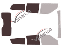 Verglasungsschablone - Kit 3/4 hinten - Opel Combo (C) Maxi 5-türig (2011 - 2018)