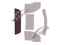 Glazing template - 3/4 rear kit - Ford F-Series (13) Standard Cab Pick-up 2 doors (2015 - 2021) Glazing template - 3/4 rear kit - Ford F-Series (13) Standard Cab Pick-up 2 doors (2015 - 2021)