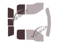 Glazing template - 3/4 rear kit - Ford F-Series (13) Super Cab Pick-up 4 doors (2015 - 2021) Glazing template - 3/4 rear kit - Ford F-Series (13) Super Cab Pick-up 4 doors (2015 - 2021)