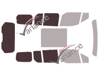 Plantilla de acristalamiento - Kit 3/4 trasero - Ford Grand Tourneo (2) Connect 5 puertas (2014 - 2024) Plantilla de acristalamiento - Kit 3/4 trasero - Ford Grand Tourneo (2) Connect 5 puertas (2014 - 2024)