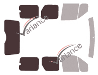 Mascherina per vetri - Kit 3/4 posteriore - Ford Connect (1) Tourneo 5 porte (2002 - 2013) Mascherina per vetri - Kit 3/4 posteriore - Ford Connect (1) Tourneo 5 porte (2002 - 2013)