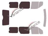 Mascherina per vetri - Kit 3/4 posteriore - Ford Connect (1) Tourneo Long 5 porte (2002 - 2013) Mascherina per vetri - Kit 3/4 posteriore - Ford Connect (1) Tourneo Long 5 porte (2002 - 2013)