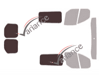 Gabarit vitrage - kit 3/4 arrière - Ford Custom Transit (1) Utilitaire 6 portes (2014 - 2023) Gabarit vitrage - kit 3/4 arrière - Ford Custom Transit (1) Utilitaire 6 portes (2014 - 2023)