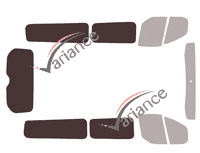 Gabarit vitrage - kit 3/4 arrière - Ford Custom Transit (1) Long 5 portes (2014 - 2023) Gabarit vitrage - kit 3/4 arrière - Ford Custom Transit (1) Long 5 portes (2014 - 2023)