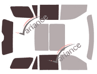 Glazing template - 3/4 rear kit - Ford Expedition (4) Short 5-door (2017 - 2024)